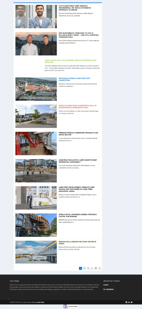 Správa webu ThePrime.cz 2