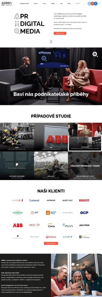 Úprava webu ABBBA
