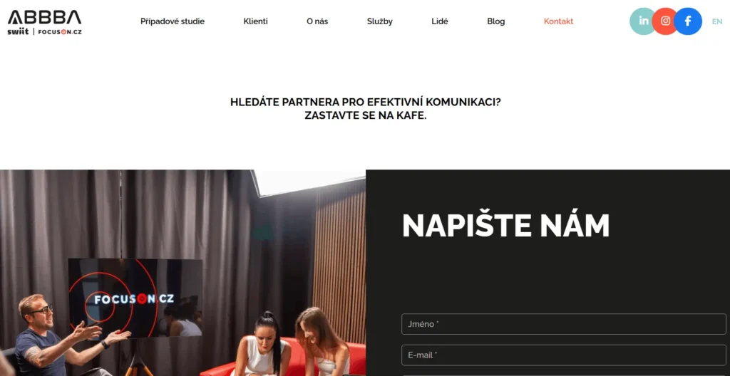 Úprava webu ABBBA 8