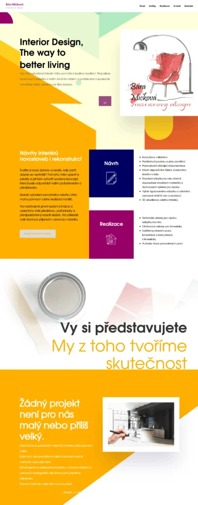 Web pro Báru Míčkovou