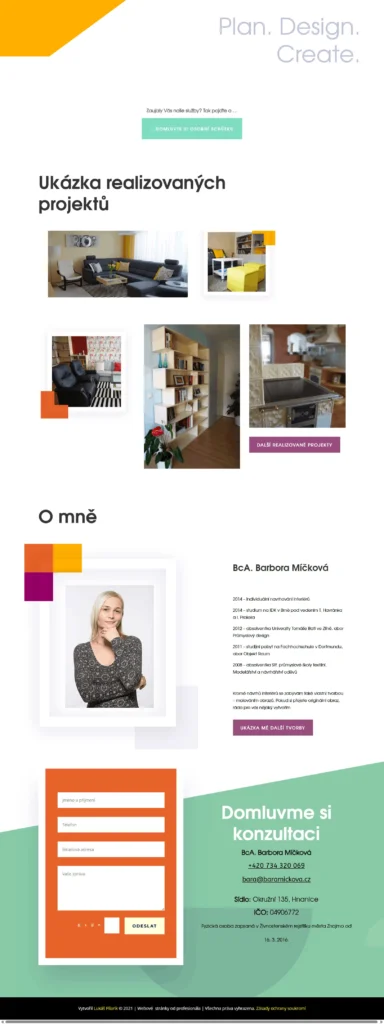 Web pro Báru Míčkovou 2
