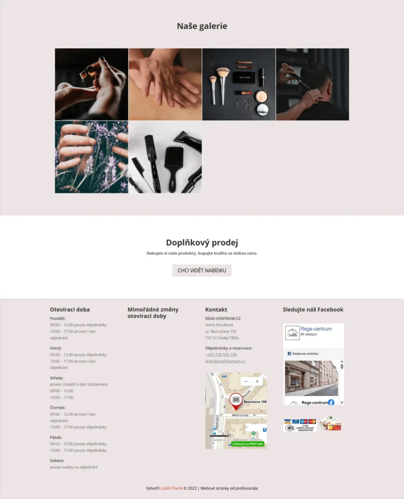 Web pro REGE-CENTRUM 2