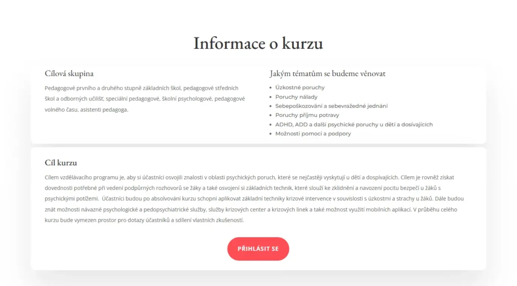 Web pro TAVATU 6
